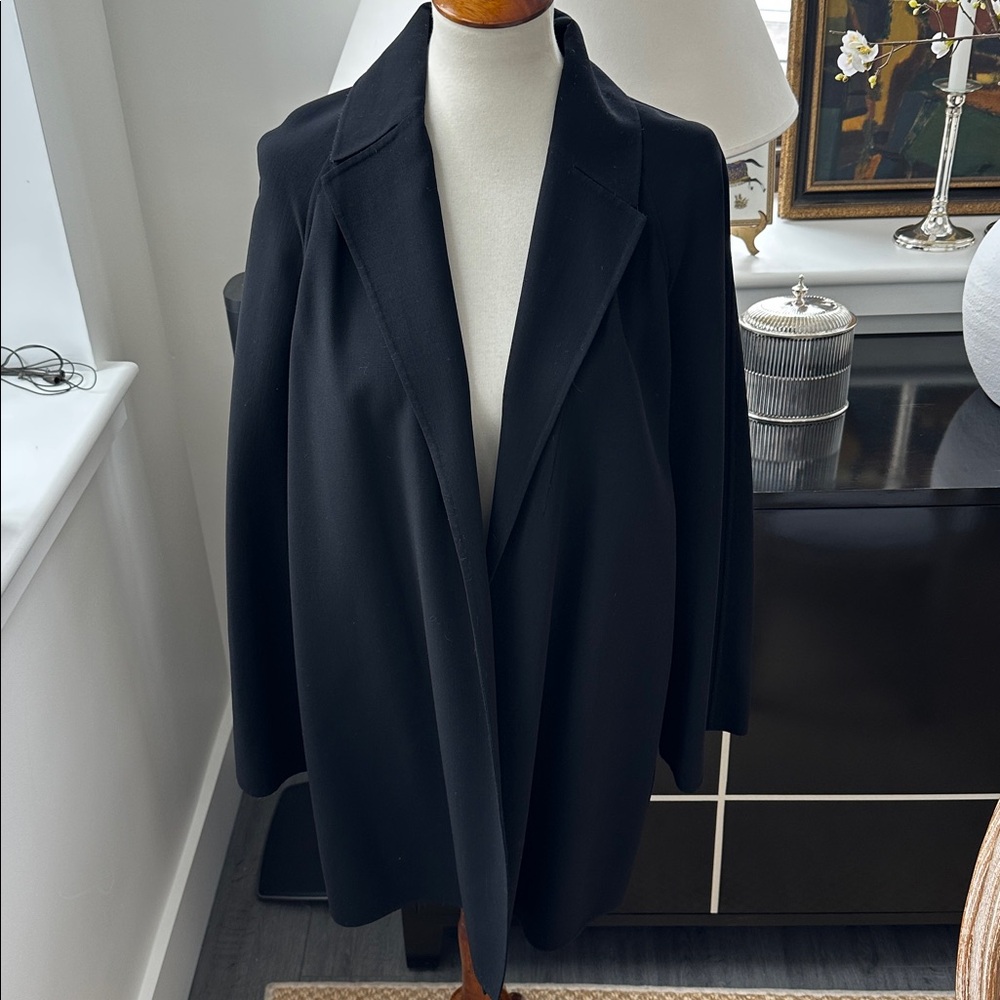 Vintage Celine Black Open-Front Jacket 40/M
